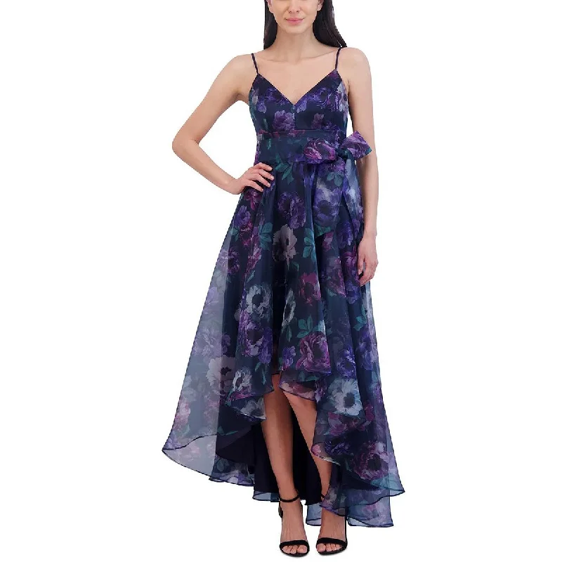 Charming Everyday Clothing For Women Eliza J Womens Floral Print Hi-Low Evening Dress