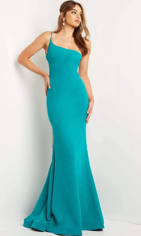 Women's Travel Garments Jovani - 08327 One Shoulder Lace Up Gown