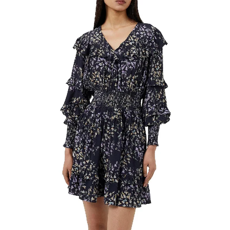 Women's Night-Out Outfit French Connection Womens Floral Mini Fit & Flare Dress