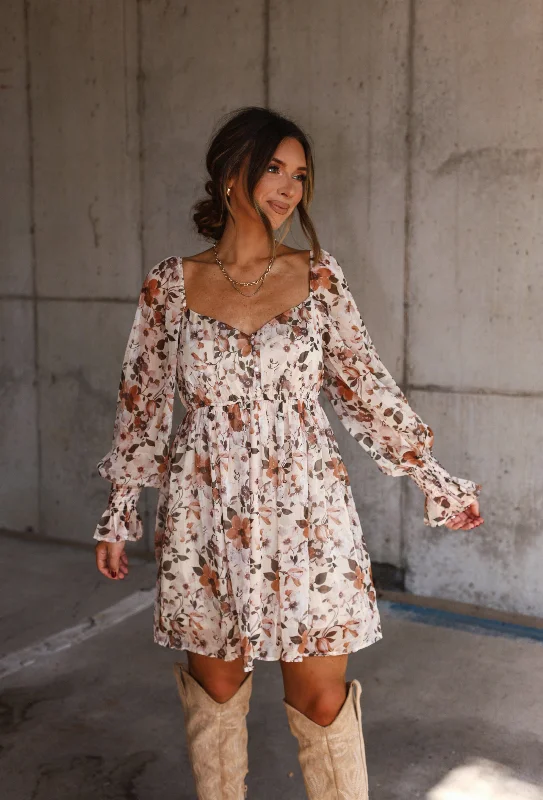 Women's Occasion Wear Clothing Fall Fate Floral Dress