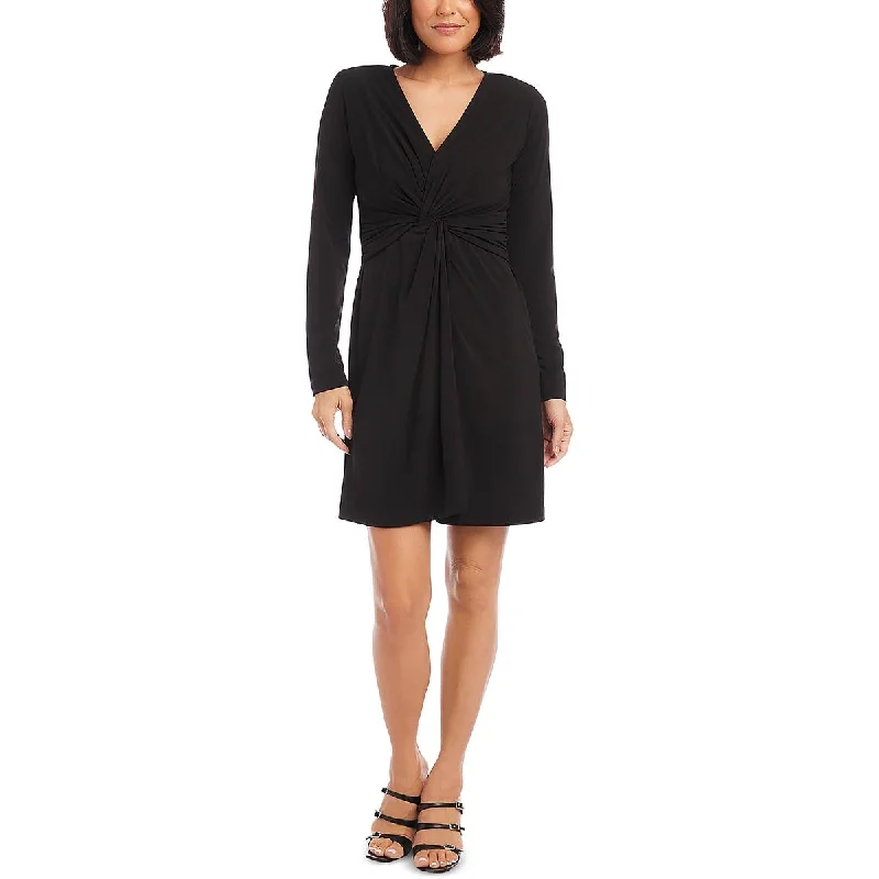 Sustainable Women's Clothes Karen Kane Womens Twist Front Mini Mini Dress