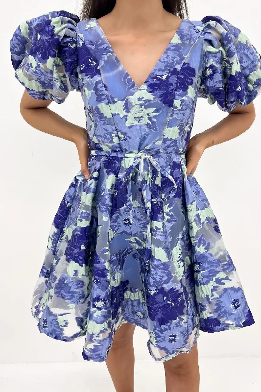 Women's Evening Clothes Nya Mini Dress Blue Floral