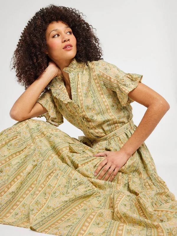 Limited Time Offer Victoria Dress in Cotswold Stripe