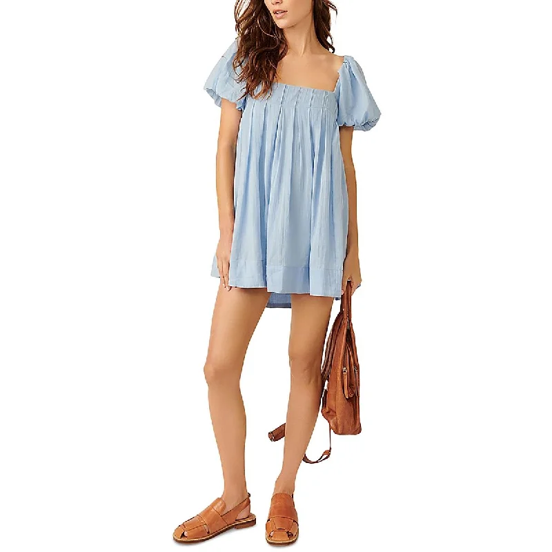 Women's Trendy Garments Free People Womens Stretch Square Neck Mini Dress