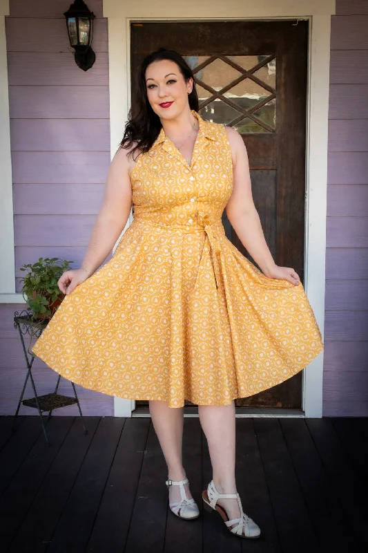 Great Prices On Feminine Styles Staci Dress- Laurel & Bees, Gold