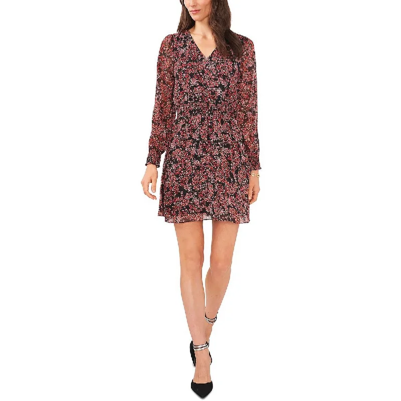 Chic Clothes For Women MSK Womens Petites Floral Mini Mini Dress