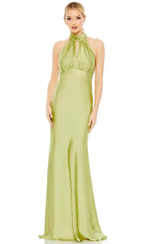 Women's Seasonal Clothes Ieena Duggal 49520 - Ruched High Halter Evening Gown