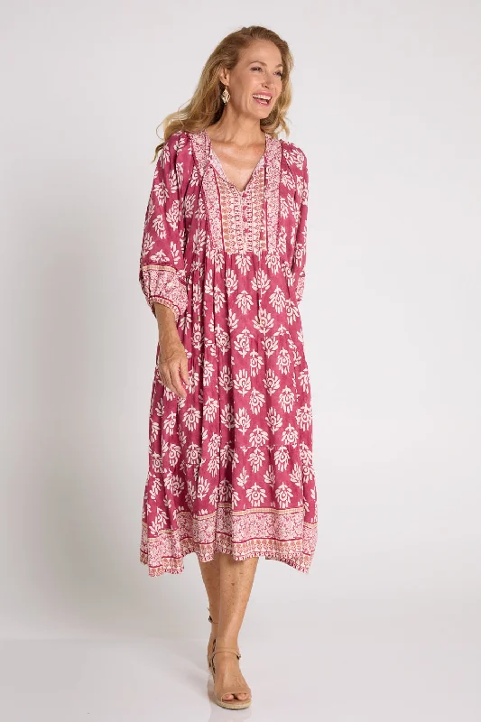 Women's Clothing With Trendy Designs Mornington Dress - Pink Floral