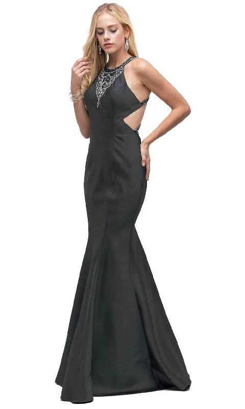 Timeless Women's Clothing Dancing Queen 9906 - Beaded Strappy Back Prom Gown