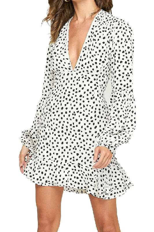 Comfortable Women's Clothes Rue Stiic WOMENS ROMEO MINI DRESS PEBBLES - NOIR