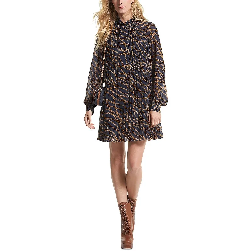 Comfortable Lounge Clothing MICHAEL Michael Kors Womens Printed Mini Mini Dress