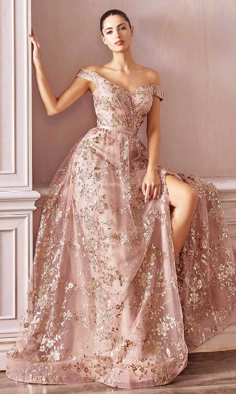 Elegant Women's Evening Garments Ladivine CB069 - Embellished A-line Prom Gown