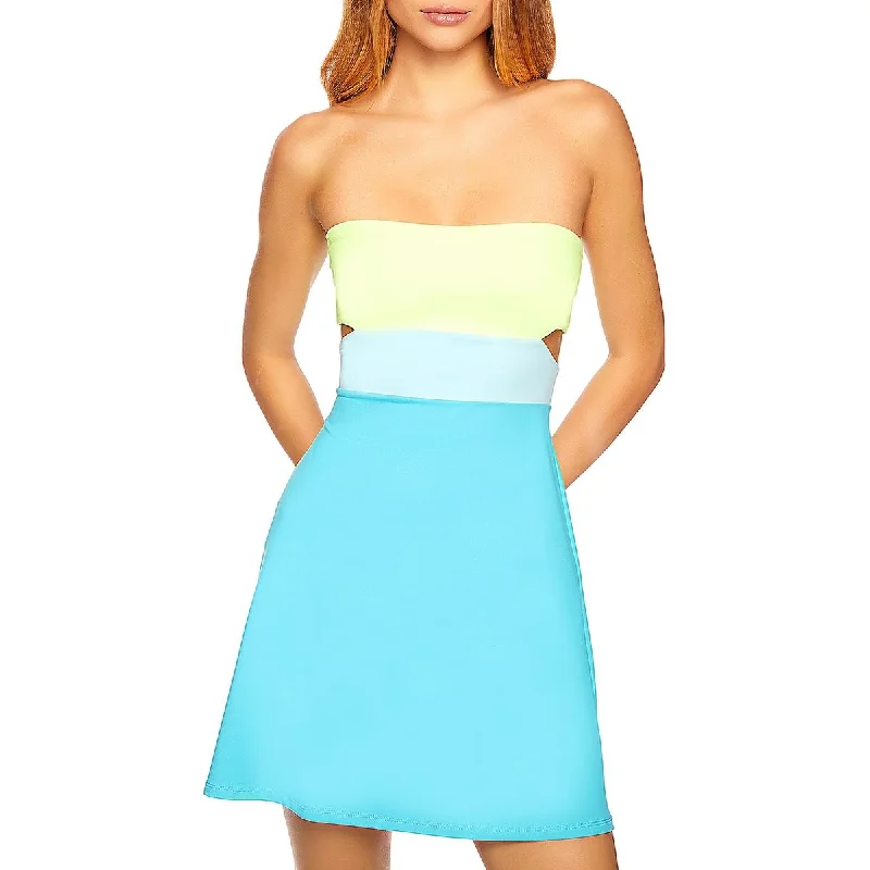 Women's Clothing Sets Susana Monaco Womens Colorblock Mini Mini Dress