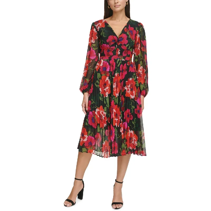 Stylish Clothes For Women Kensie Womens Floral Midi Cocktail And Party Dress