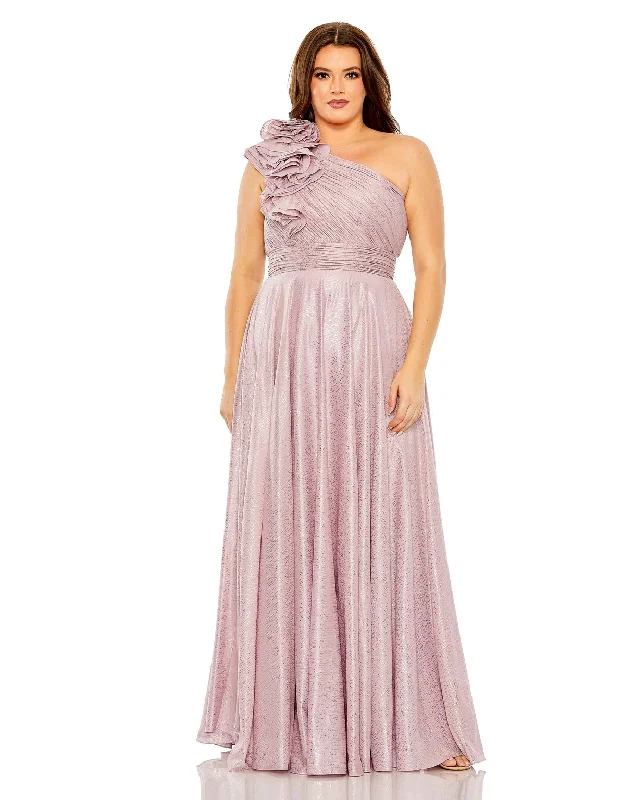 Women's Wardrobe Apparel Mac Duggal 49713W Plus Size Long Formal Gown