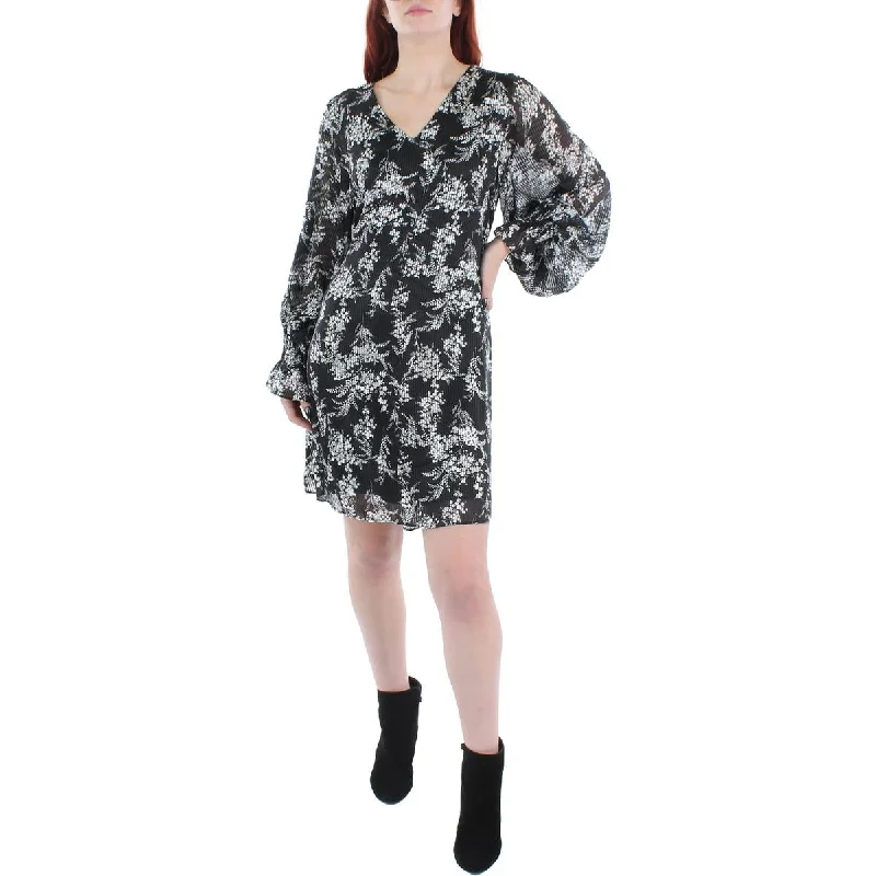 Women's Transitional Clothes MSK Womens Chiffon Floral Shift Dress