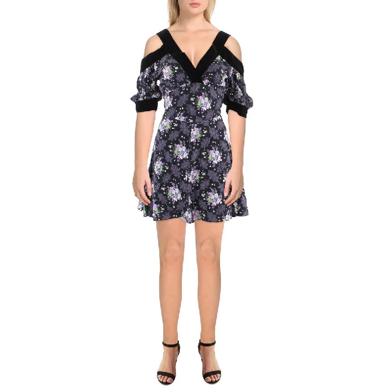 Women's Party Outfit Ted Baker Womens Floral Short Mini Dress