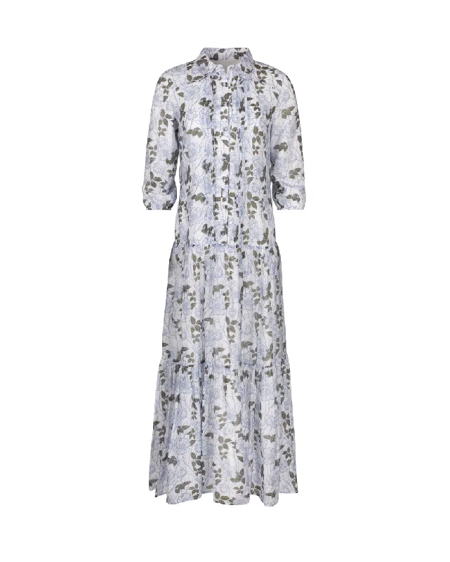 Women's Everyday Attire Floral Printed Flowy Waisted Dress