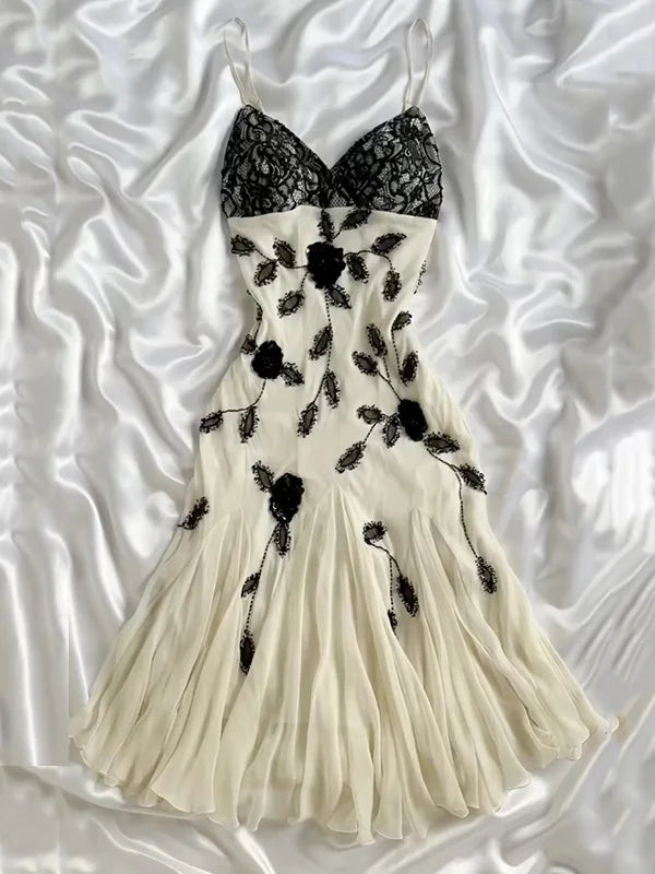 Women's Date Night Outfit Ivory Elegant Exquisite Beaded Floral Short Lace Ball Gown Evening Gown Party Dress gh3229