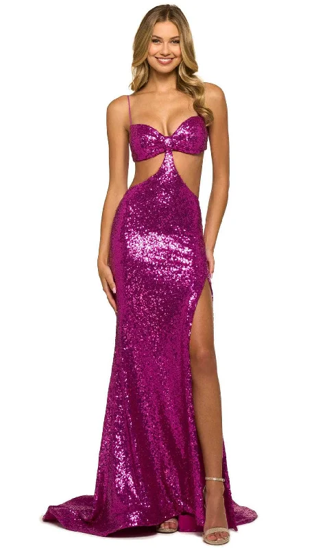 Women's Plus-Size Apparel Sherri Hill 55499 - Body Cut-Out Daring Evening Gown