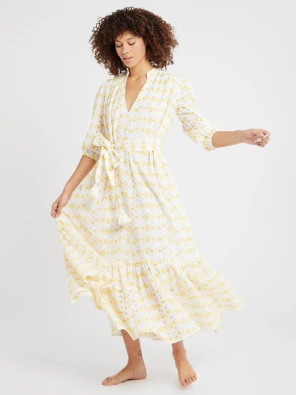 Inspired By You, Designed For You Ada Dress in Sunshine Eyelet
