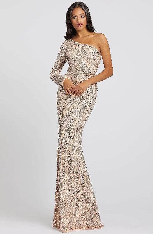 Women's Clothes And Garments Mac Duggal Prom 4982M - Embellished One Shoulder Prom Gown