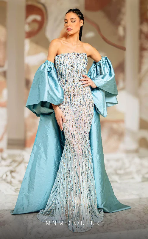 Stylish Women's Garments MNM Couture K4174 - Sequin Mermaid Evening Gown