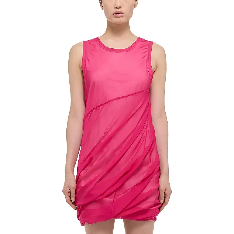 Women's Activewear Attire Helmut Lang Womens Gathered Above Knee Mini Dress