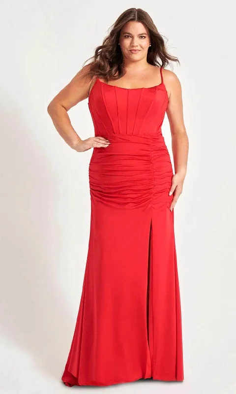 Women's Holiday Apparel Faviana 9544 - Sleeveless Corset Bodice Prom Gown