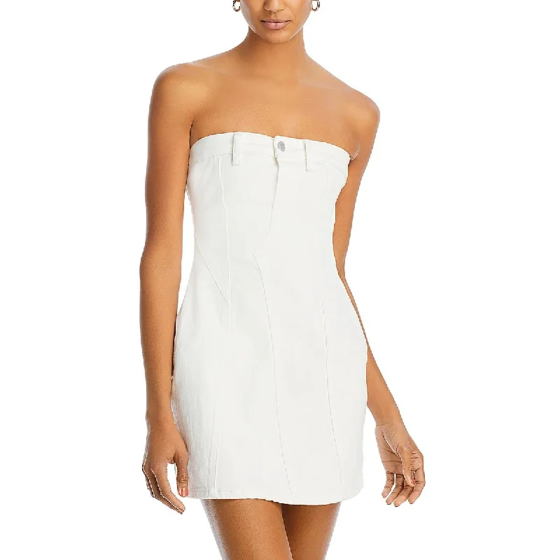 Women's Clothing For Outdoor Events [BLANKNYC] Womens Above Knee Strapless Mini Dress