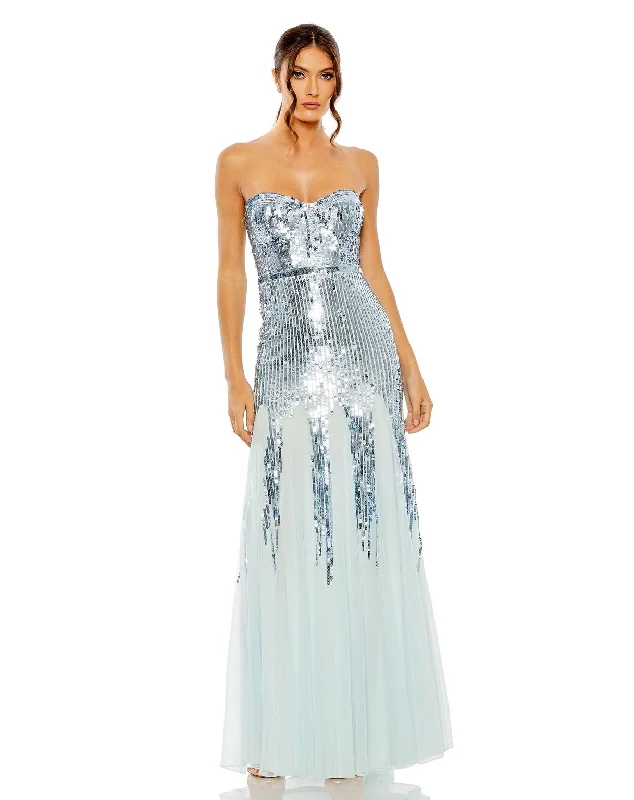 Women's Travel Apparel Mac Duggal 93959 Long Formal Sequin Gown