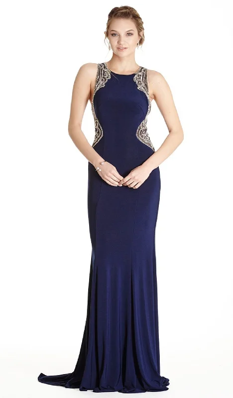 Stylish Clothes For Women Aspeed Design Fitted Embellished Jewel Sheath Evening Gown L1806