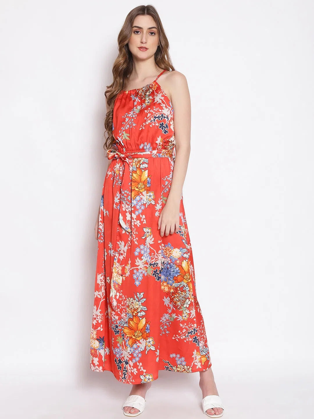 Stylish Women's Outerwear Apparel Floral Sunset Women's Maxi Dress