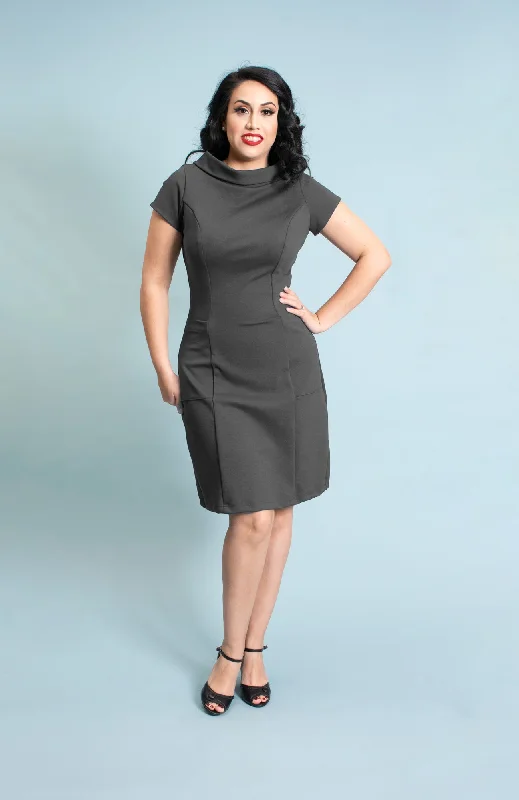 Women's Effortless Casual Outfit Dominique Dress - Grey