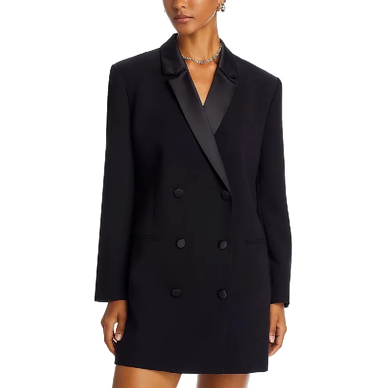 Affordable Women's Clothing French Connection Womens Blazer Collar Mini Dress