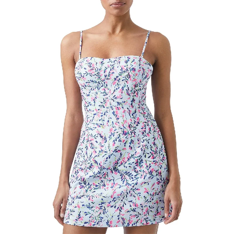 Modern Women's Outfit French Connection Womens Floral Short Fit & Flare Dress