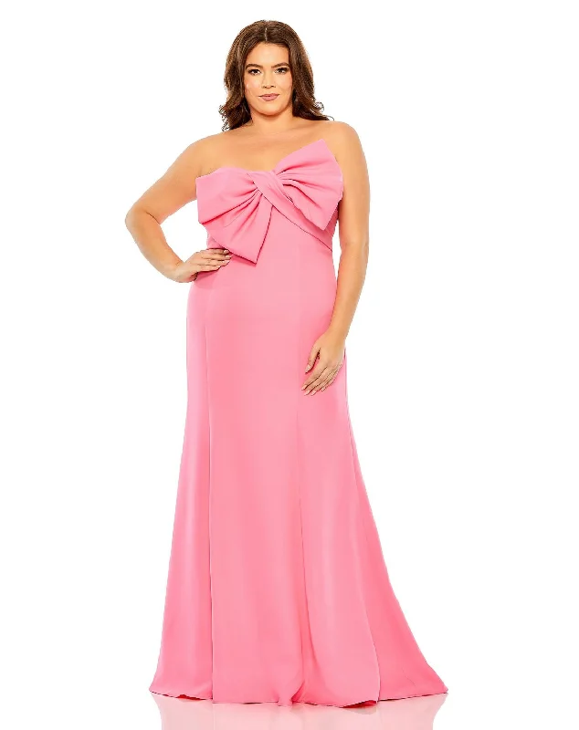 Women's Comfortable Apparel Mac Duggal 49709W Plus Size Formal Prom Long Gown