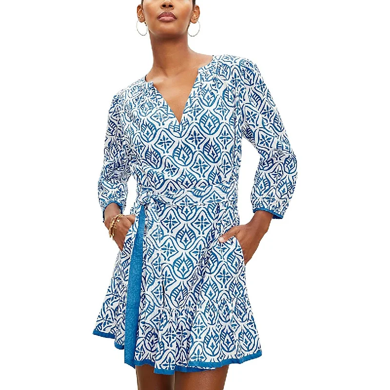 Women's Casual Attire VELVET BY GRAHAM & SPENCER Womens Printed Boho Mini Dress