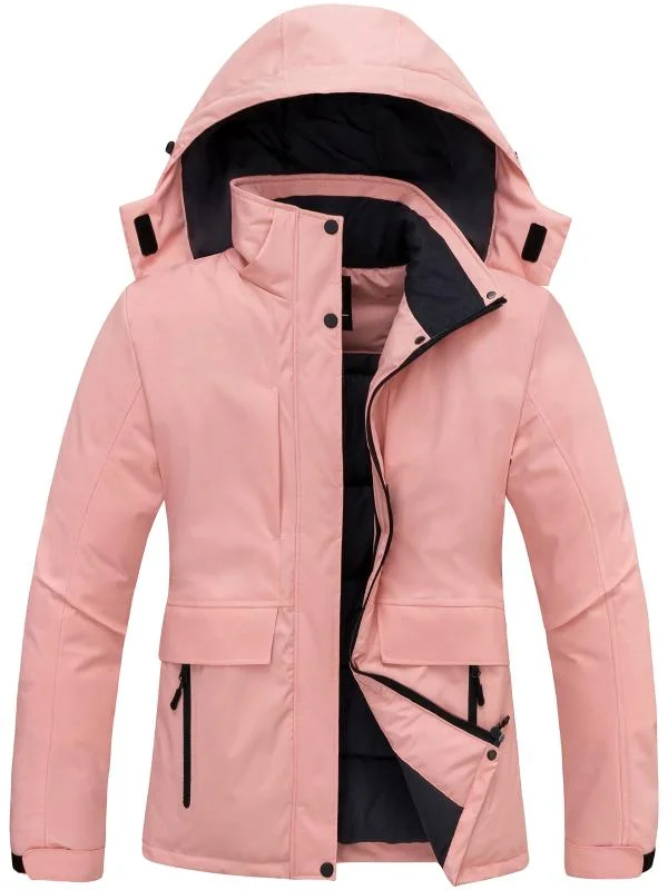 Women's Apparel Women's Winter Puffy Jackets Waterproof Winter Coat with Hood Sustainable Fabrics