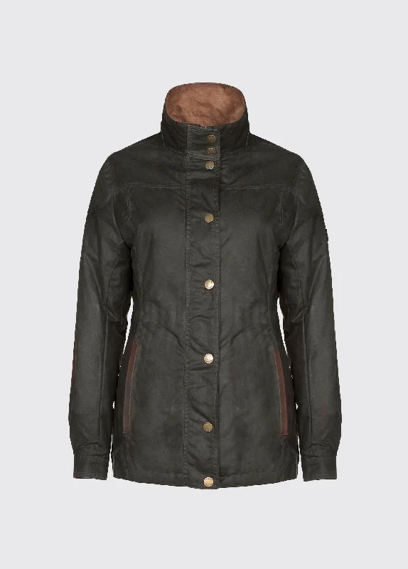 Women's Trendy Outfit Mountrath Waxed Jacket - Olive