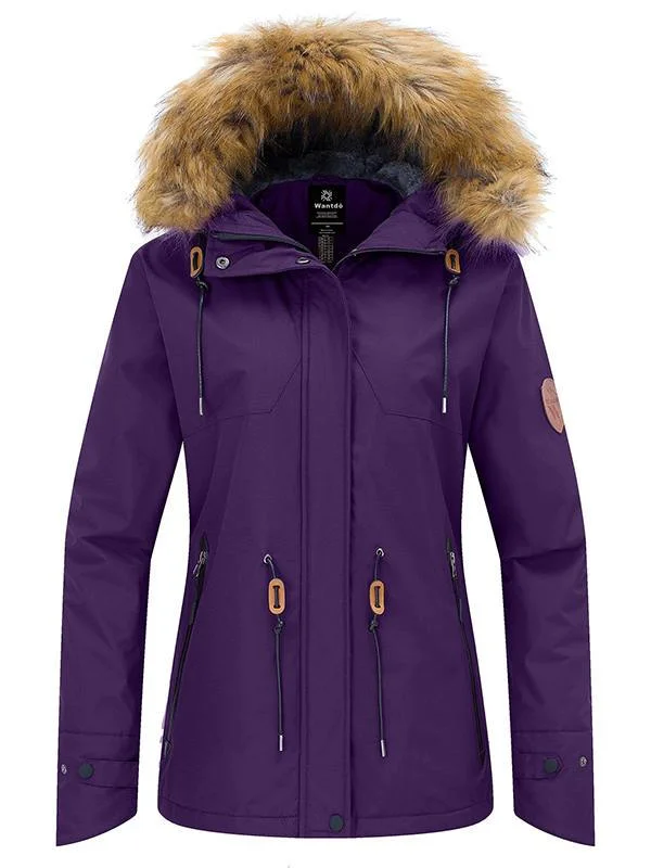 Women's Chic Outerwear Attire Women's Waterproof Snow Ski Jacket Warm Winter Coat and Raincoat Atna 113