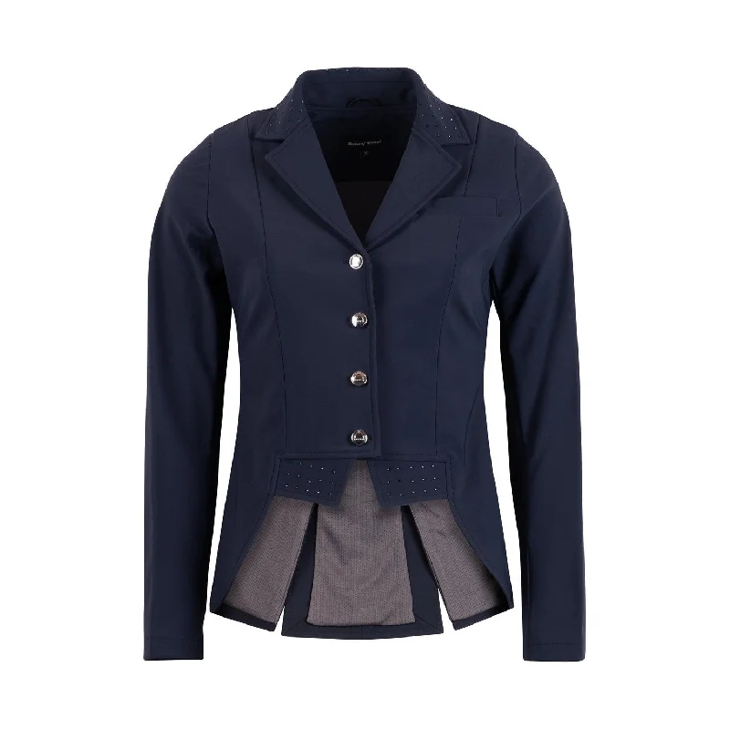 Women's Clothes For Work Montar Short Dressage Navy Show Softshell Jacket