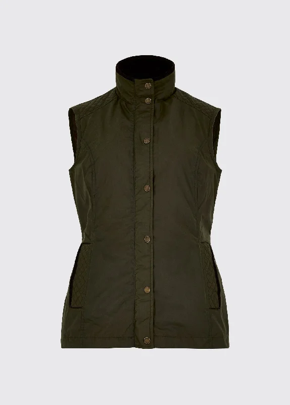 Women's Athletic Outfit Pakenham Wax Gilet - Pine