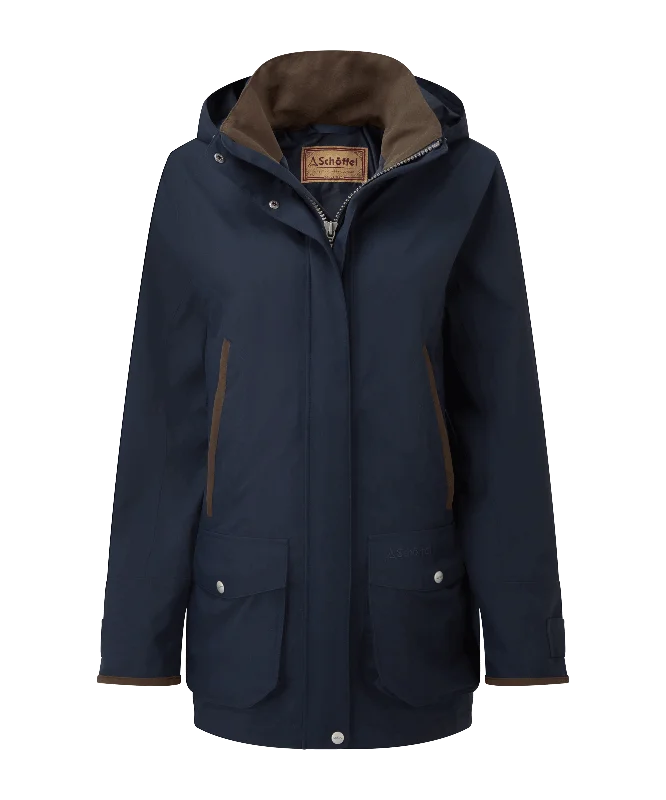 Women's Elegant Garments Teal Ultralight Coat - True Navy