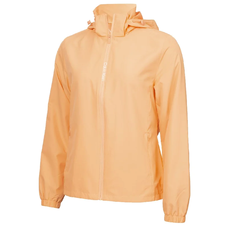 Women's Fashion Clothes Womens Melody Full Zip Hooded Windbreaker Jacket Peach Cobbler - SS24