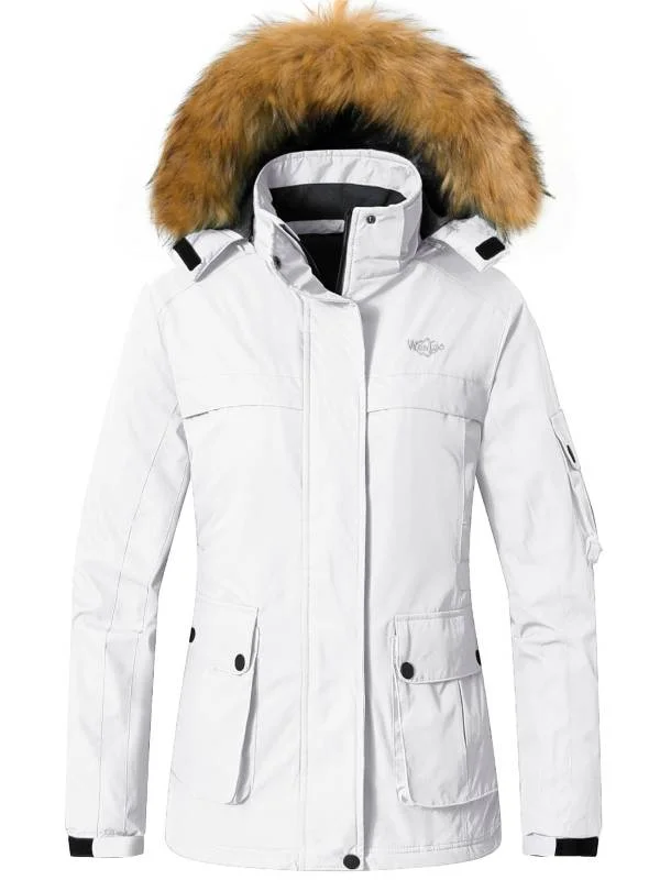 Women's Travel Outfit Set Women's Waterproof Ski Jacket Winter Parka Jacket Snow Coat Atna 110