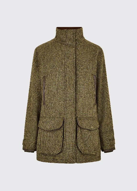 Stylish Women's Outfit Ballynahinch Tweed Shooting Jacket - Heath