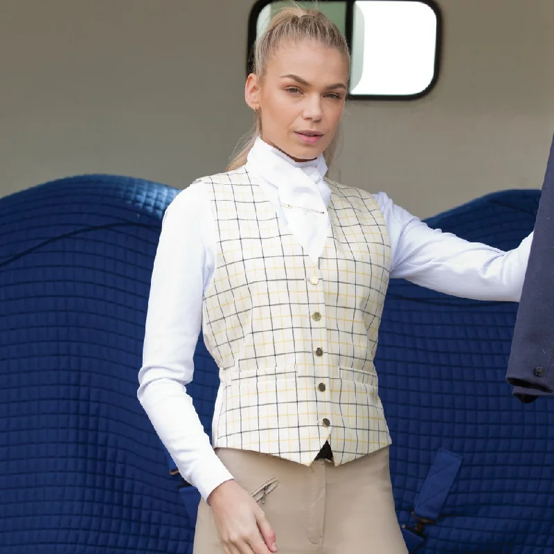 Women's Travel Apparel Equetech Classic Tattersall Check Waistcoat