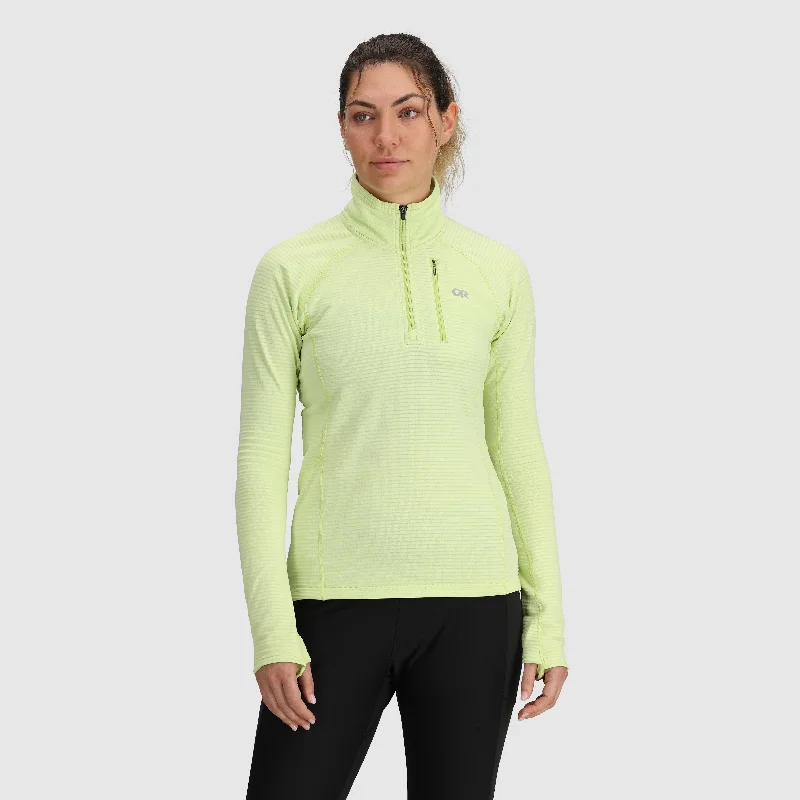 Tailored Clothing For Women Women's Vigor Grid Fleece Quarter Zip