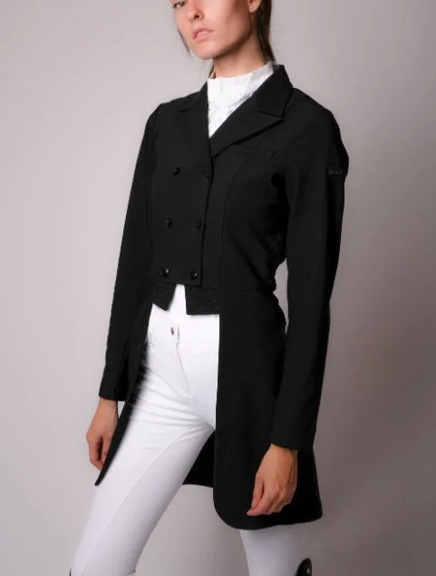 Classic Clothes For Women Montar Long Black Tail Coat